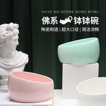 Cat Bobo ceramic rice bowl cat bowl cat water bowl diagonal bowl neck bowl ceramic bowl drinking water bowl cat food bowl dog bowl dog bowl