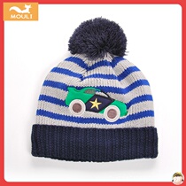 1-2-3 year old childrens hat scarf gloves three-piece set set set one-piece boy baby wool hat child tide