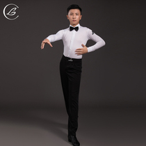 Le Ya Chi boy Latin dance costume competition suit Summer boy practice suit competition suit Latin dance suit top