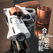 Little moon revolver soft bullet gun Colt can launch soft eggs manual simulation model hot fire childrens toy pistol
