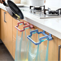 Kitchen can be hung Garbage Bag Hanger multifunctional cabinet door back rag towel storage bracket
