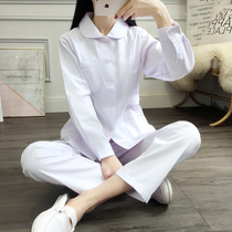 Nightingale nurse uniform long-sleeved womens summer short-sleeved suit split two-piece pink doctor overalls short section