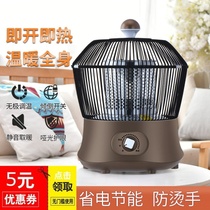 Bird cage heater household energy-saving electric heating small power-saving stove office mini sun multi-function