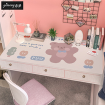 (Silicone table mat) Japanese cute girl heart ins dormitory students learning desk tablecloth waterproof disposable