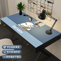 (Silicone table mat)Childrens cartoon ins dormitory desk mat Bedroom student writing desk tablecloth Waterproof leave-in