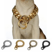 Pet Pooch P Chain Large Dog Traction Rope Neckline Stainless Steel Dog Chain Sub Training Dog Explosion plip Word Chain Medium Dog