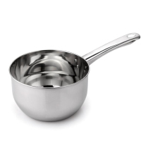 Stainless steel water scoop Kitchen water scoop thickened water scoop Household long handle water scoop can be used as a milk pot soup pot