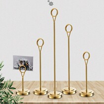 Thickened Stainless Steel Table Sign Ring Table Plate Number Clip Hotel Banquets Wedding cardholder Business card Card Holder