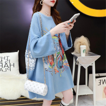 Pregnant women's spring and autumn Korean T-shirt 2021 new autumn and winter long sleeve bottoming shirt top printed round neck pregnant woman T-shirt