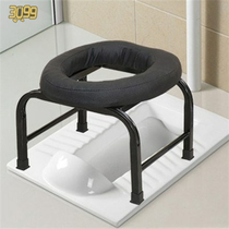 Stool for the elderly sitting in the toilet