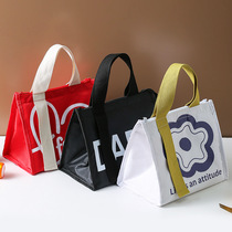 Heat preservation lunch box bag handbag high color value thickened large capacity bento bag student office workers fashion rice bag