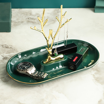 Light luxury creative Nordic ins desktop jewelry jewelry ring storage rack room dressing table display rack