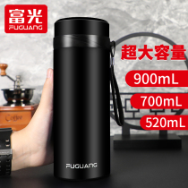 Fugang large capacity Thermos mug mens 304 stainless steel with filter screen water Cup portable high-grade tea cup customization