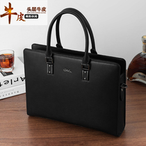 2022 new chachis mens bag briefcase Bull leather inclined satchel bag for luxury business mens handbag