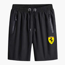 2021 new red team f1 racing suit shorts summer breathable five-point pants quick-drying sports pants for men