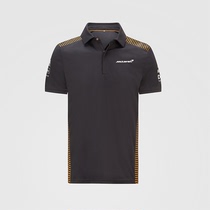 2021 New McLaren team lapel polo shirt F1 racing suit short sleeved t mens McLaren car overalls