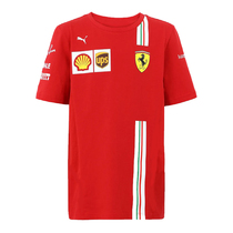 2021 new F1 racing suit childrens short-sleeved red T-shirt Red Bull youth childrens sportswear team half sleeve
