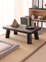 Solid wood bay window table Simple Japanese multi-function windowsill small coffee table Kang table Light luxury creative tatami low table