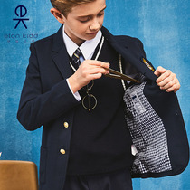 Eaton Guild School uniforms Inn College suit Hide Cyan modified version Long sleeves Boy suit 15Z101
