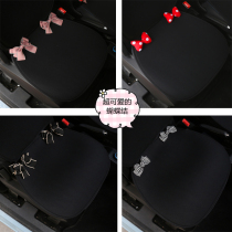 Plush car seat cushion single-piece car seat cushion winter Universal cartoon rear seat cushion breathable cute backrest multi-piece set