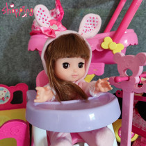 Childrens large medium trolley toy with talking doll simulation over the house girl Baby baby puzzle gift