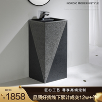 Crown stone sink type wash basin bathroom integrated washbasin outdoor art basin balcony small apartment Basin