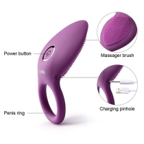 Vibrating Penis Ring Men Cockring Clitoris Stimulate Vibrato