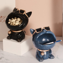 Household cartoon dog ashtray cute creative big ashtray personality trend Nordic wind-proof fly ash multi-function