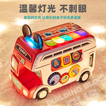 Childrens early education puzzle music wisdom car building blocks 1-3 years old two year old baby baby girl shape matching toy