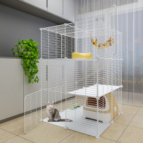 Cat cage Household indoor two-storey villa Three-storey cat empty cage Large free space Cat large space Pet cage