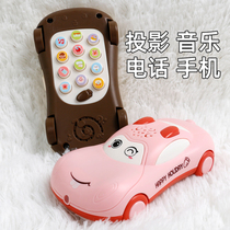 Mini music mobile phone car toy baby 8 simulation 7 phone 5 girls 4 Boys 1-2 years 3-6 months