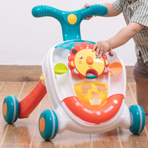 Baby Walker anti-o-leg multi-function anti-rollover male baby Emperor start walking trolley girl 6