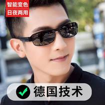German smart polarized sun glasses mens night vision color changing glasses men driving fishing special day and night sunglasses