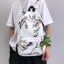 School Bag Boys High School Students Wins Fashion High School Fashion High School Students Double Shoulder Bag Mens Trends Backpack Men Casual