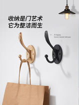 European-style single clothes coat hook hook hanging wall Wall fitting room entrance entrance wardrobe adhesive hook free of punching