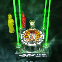 LED stainless steel laser wine holder charging bar ktv wine passer XO spar wine tray glowing champagne seat