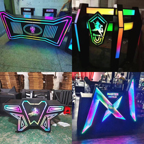 Light-emitting dj table bar custom LED movable voice-controlled mixing table KTV party light-emitting table bar table DJing table