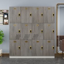 Wooden locker workers cabinet barber shop locker gym yoga studio beauty salon locker with lock
