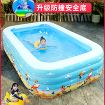 Yard balcony air cushion small pool 2 meters childrens swimming pool Household thickened children children about 10 years old