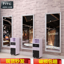 Hairdressing mirror table barber shop mirror hair salon mirror floor mirror single-sided mirror frame makeup mirror mirror