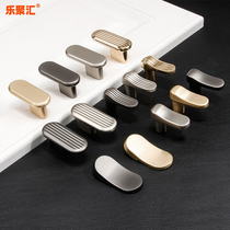 Le Juhui cabinet door small handle Modern simple wardrobe kitchen cabinet bedside table TV cabinet drawer 16mm hole small handle