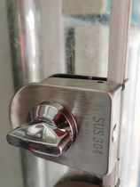 Punch-free glass door hinge display cabinet wine cabinet bilateral bead-shaped shopping mall catering deli small window door hinge