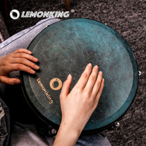 lemonkingMuster African drum tambourine 12 inch professional adult playing percussion instrument Yunnan Lijiang drum