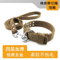Cotton cloth Puppy Item Circle Traction Rope Suit Medium-sized Large Dog Neck Bush Golden Woolen Khasetsch Walking Dog Rope Chain Sub