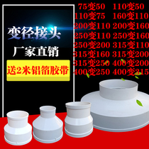 pvc Ventilation Pipe Large and Small Head Direct Reducer Adapter 315 250 200 160 110 75mm