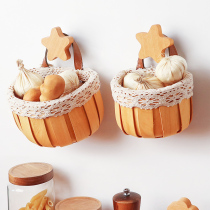 Kitchen ginger garlic collection basket lace with basket of lace to collect basket of bamboo cockpit ginger garlic collection box wall hanging small basket