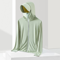 UPF50 + sunscreen clothing womens summer UV protection cool ice silk sunscreen shirt breathable ultra-thin sunscreen clothing men