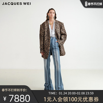 JACQUES WEI Designer Official Store 2022 Early Spring Sheep Fur Premium Casual Suit Jacket Female