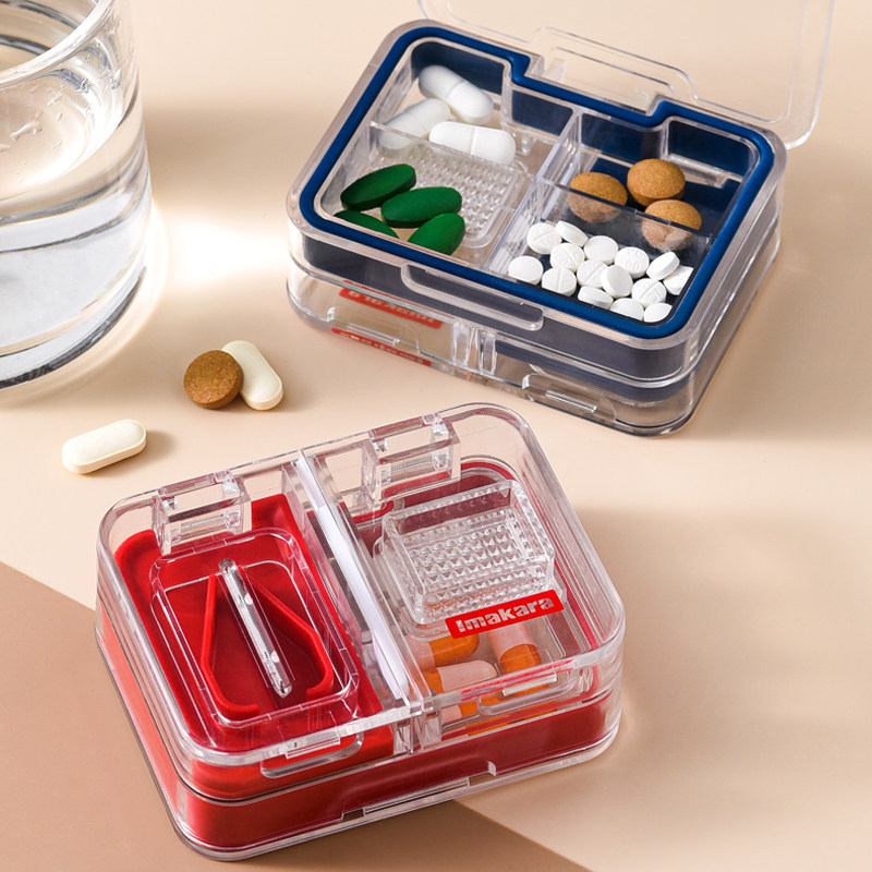 Japanese cutter grinding powder cutting tablets cutting grinding artifacts sub-box one-two-two split household one-fourth