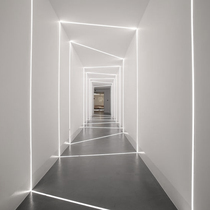 Linear lamp embedded borderless aluminum groove linear lamp without main lamp living room hotel simple aisle led Line lamp